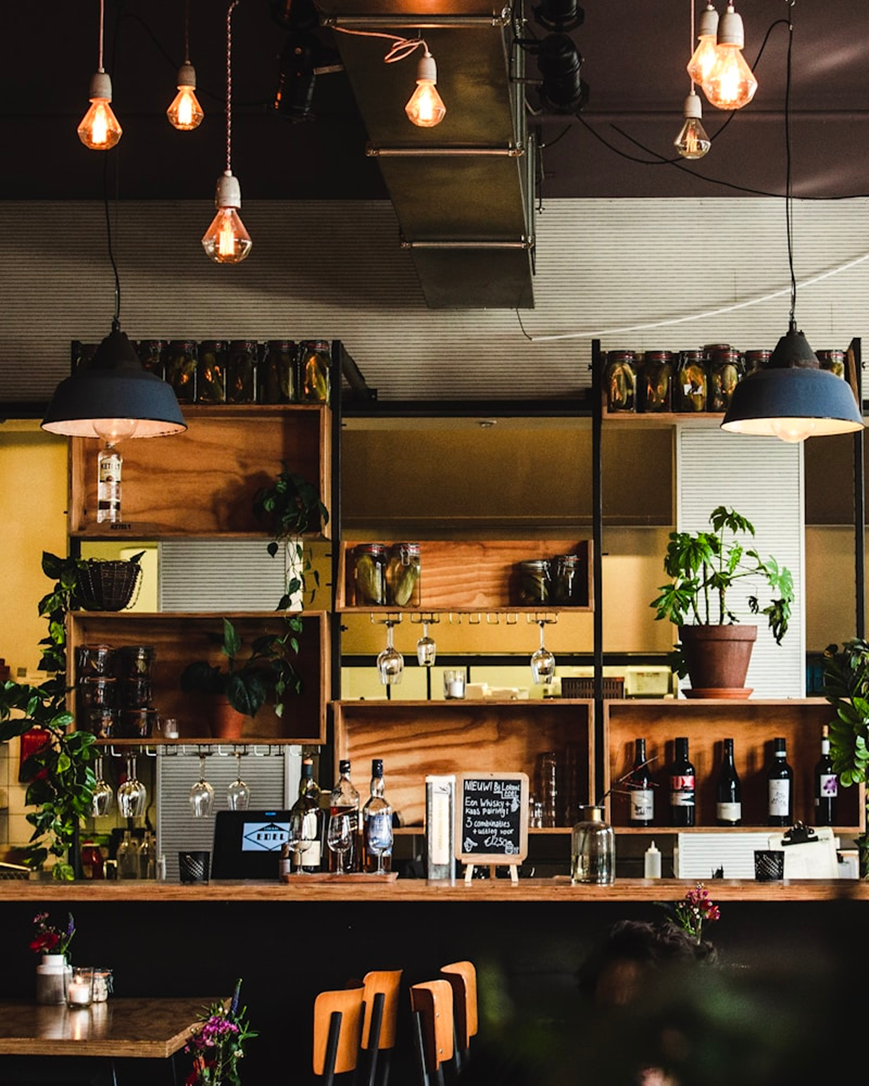 Cafe on the Curve bar interior